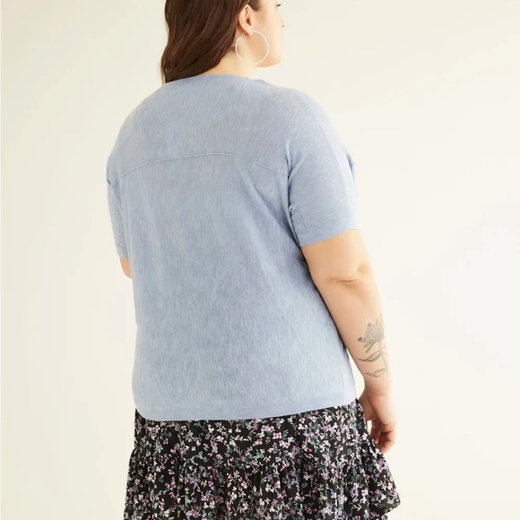 Short Cardigan Cocoon-Shape with 3/4-Sleeve Penn Size 3x - Picture 4 of 9